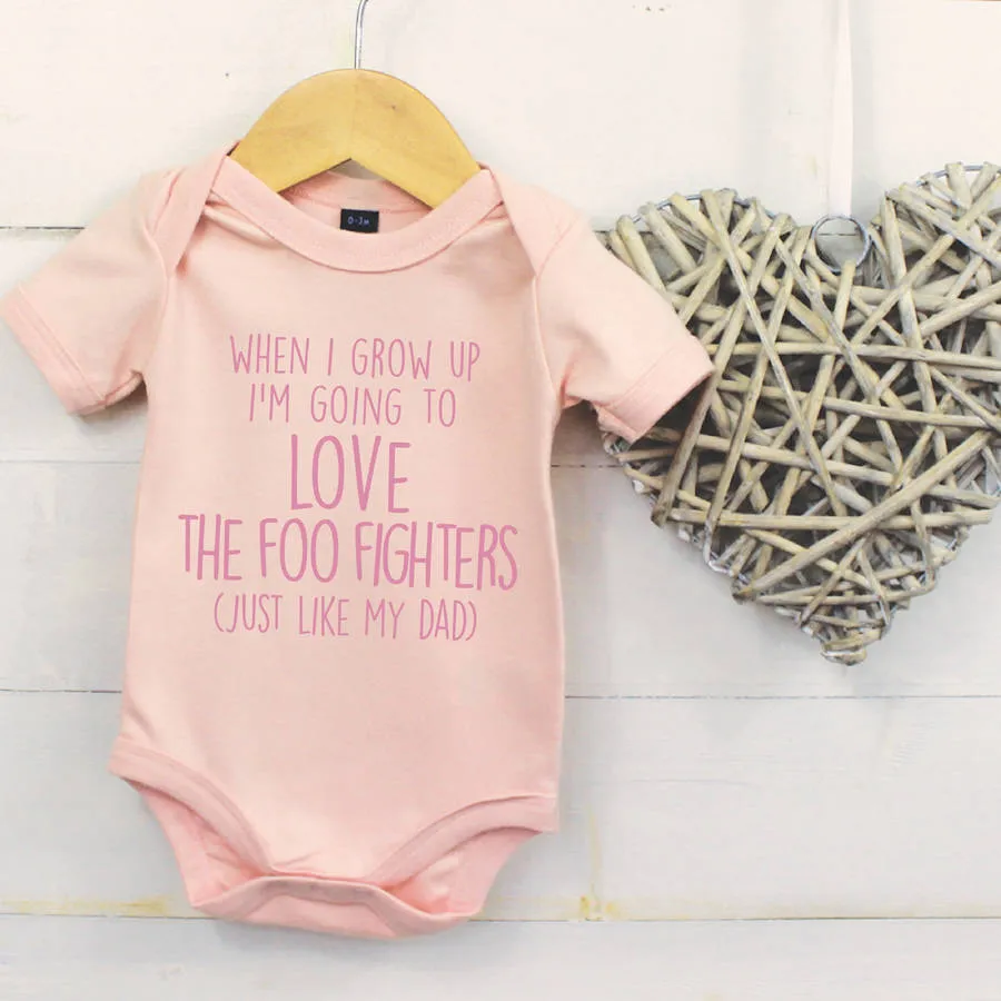 When I Grow Up I'm Going To Love… Like My Dad Babygrow