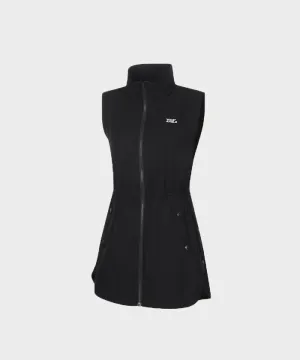 WideAngle: Co High Neck Midi Vest L - Black
