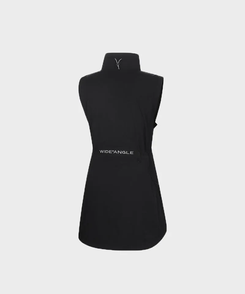 WideAngle: Co High Neck Midi Vest L - Black