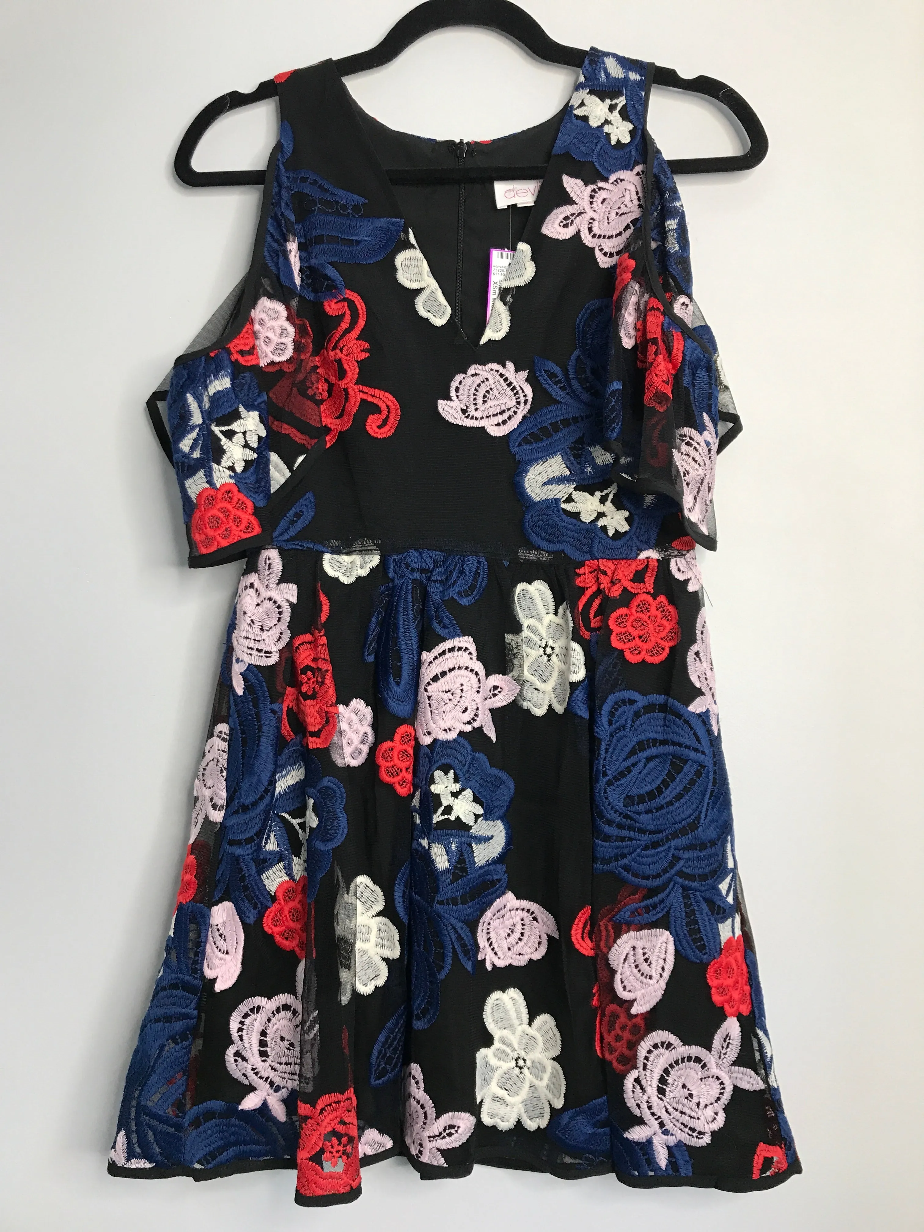 Womens Size XSm Misses Black Devlin Dress