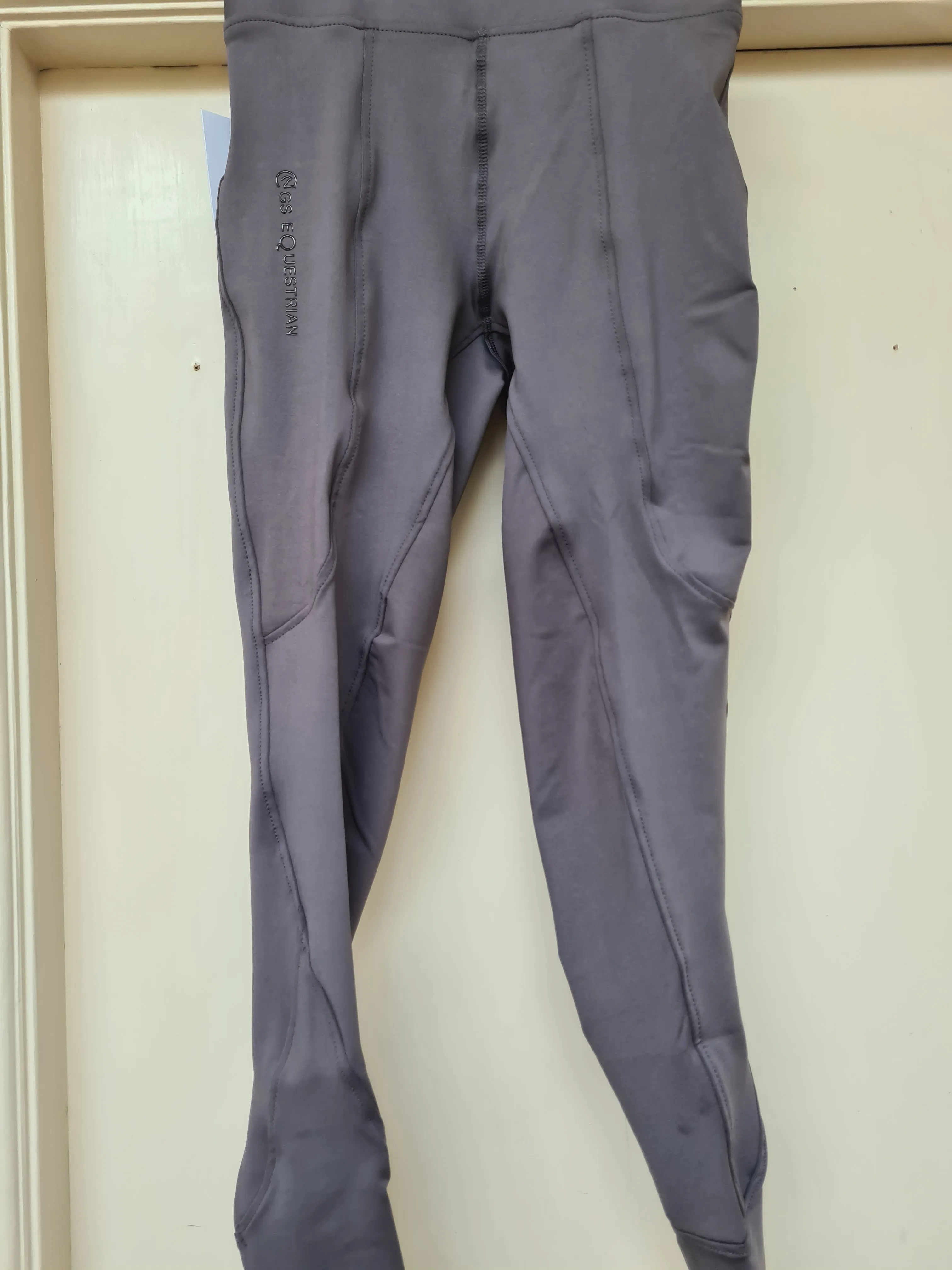 Wow Range riding leggings on charcoal grey FREE POSTAGE *