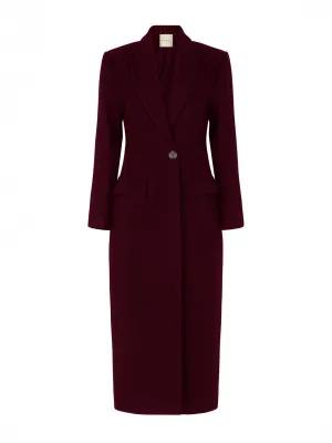 Zendaya Coat - Burgundy